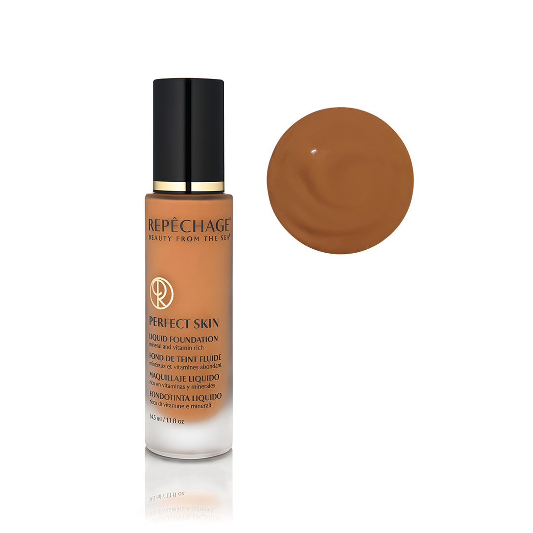 Perfect Skin Liquid Foundation - Golden Deep Tone (PS10) bottle