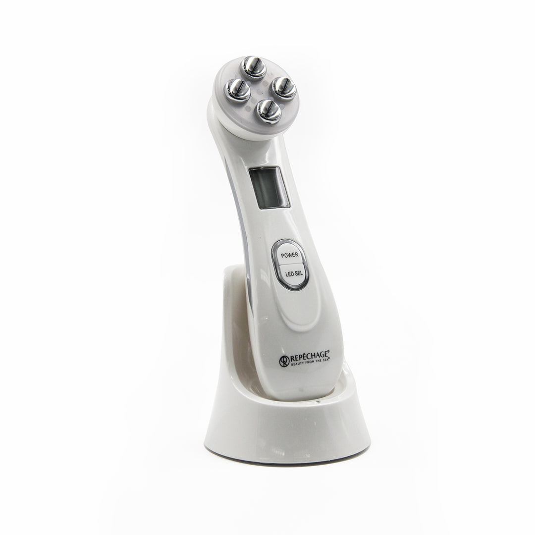 LED Radio Frequency and EMS Skin Tightening Machine in charging stand