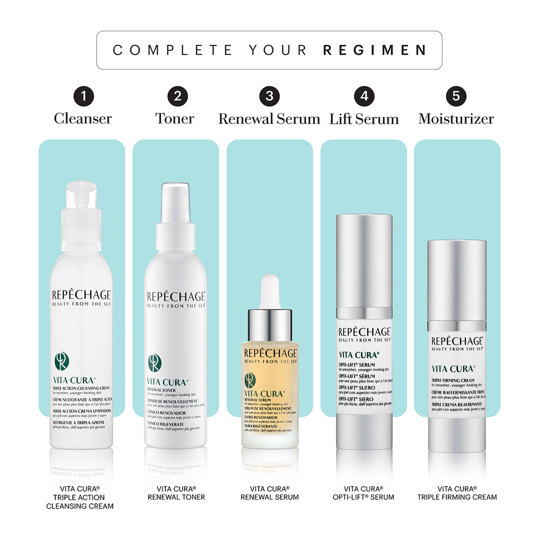 Vita Cura® Renewal Serum step 3 in skincare regimen